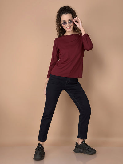 Wine Crop Length T-Shirt