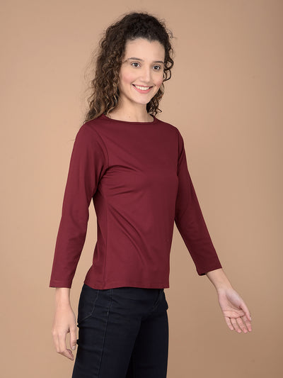 Wine Crop Length T-Shirt