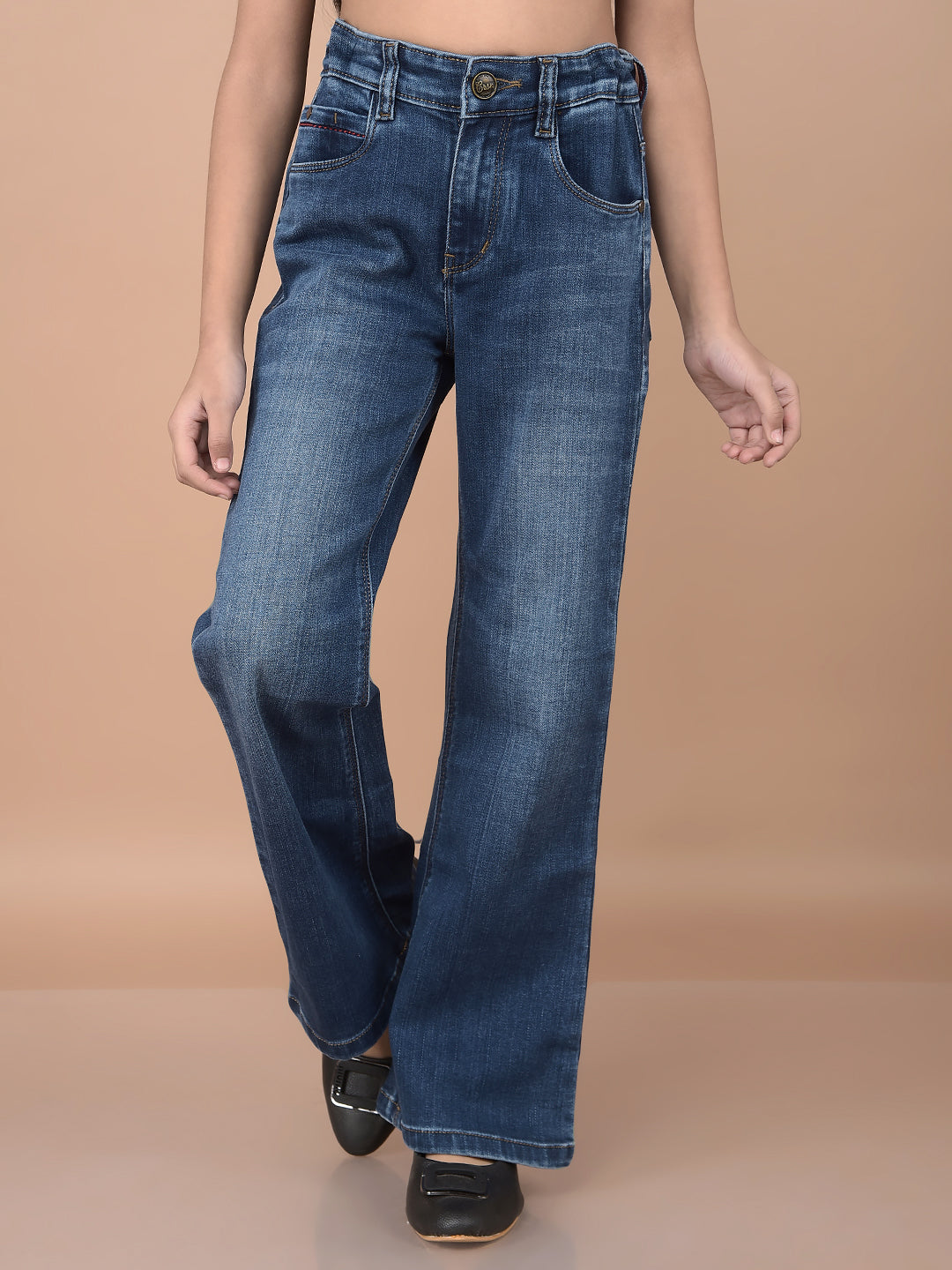 Blue Bootcut Jeans