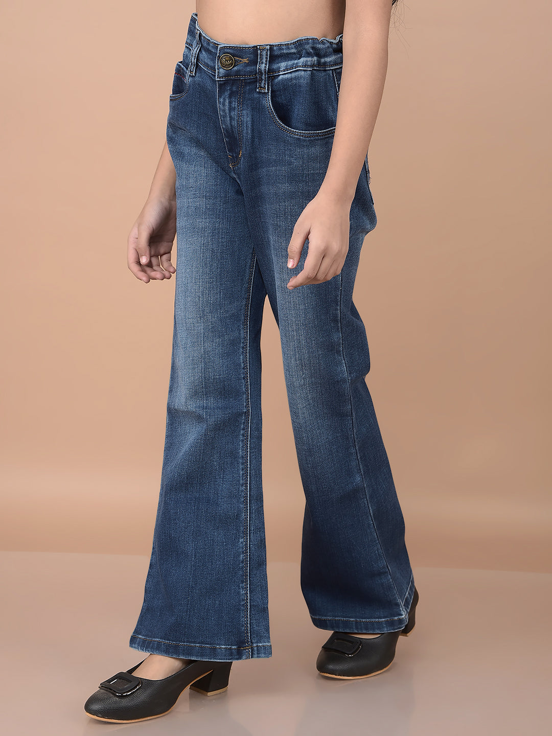 Blue Bootcut Jeans