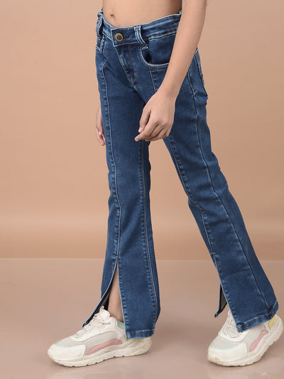 Blue Bootcut Jeans