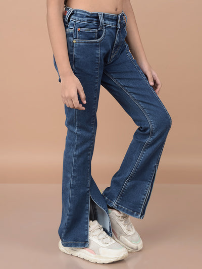 Blue Bootcut Jeans