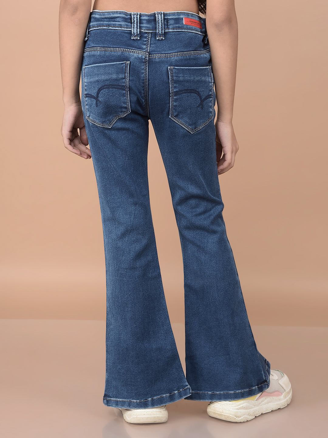 Blue Bootcut Jeans