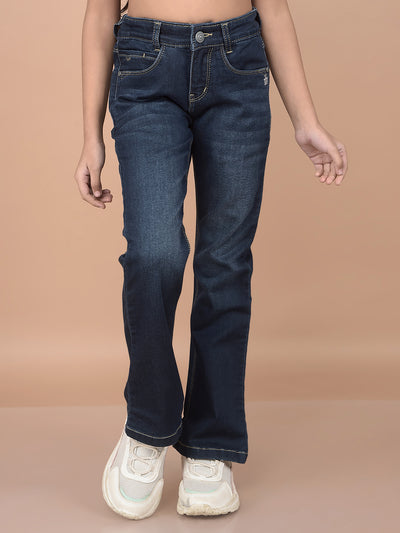 Blue Bootcut Jeans