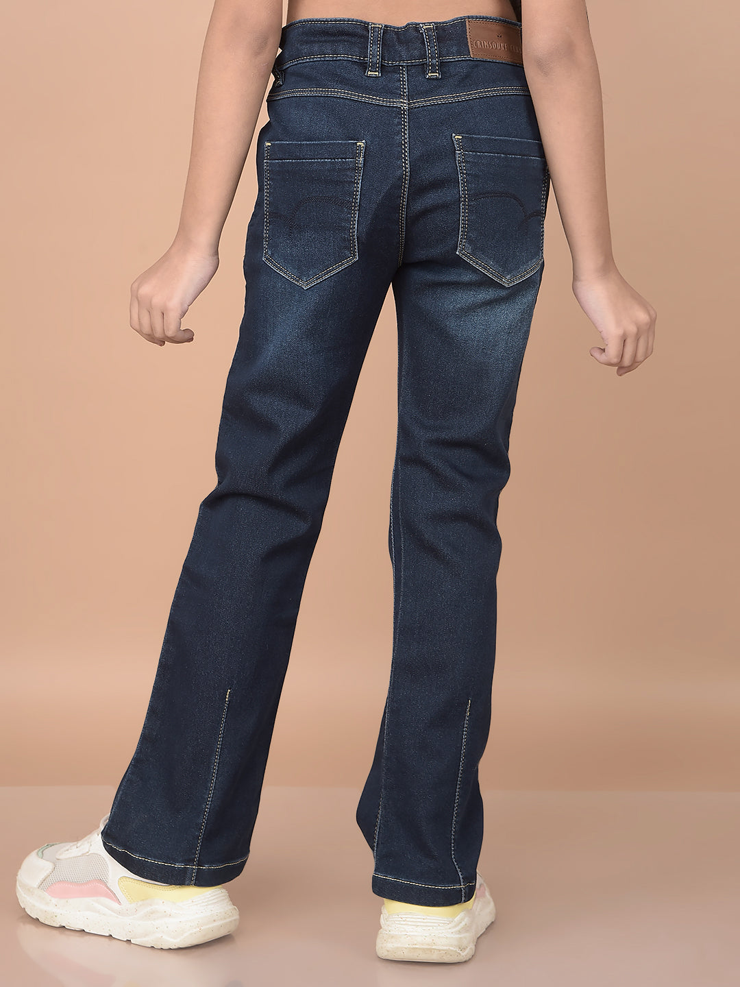 Blue Bootcut Jeans