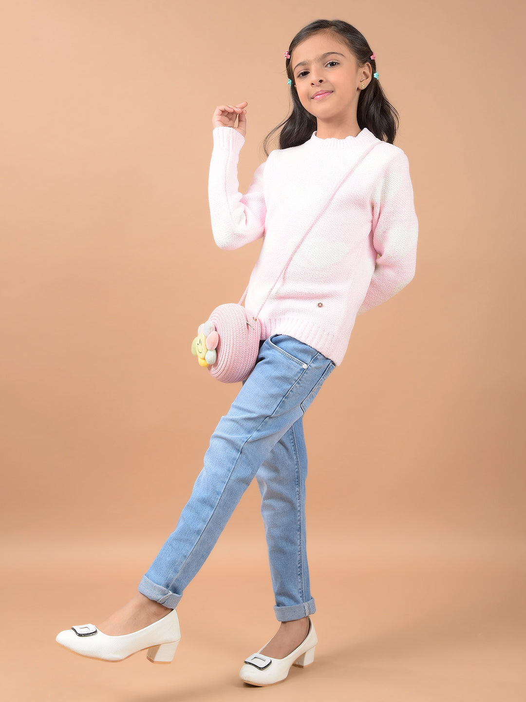 Blue High-Rise Jeans-Girls Jeans-Crimsoune Club