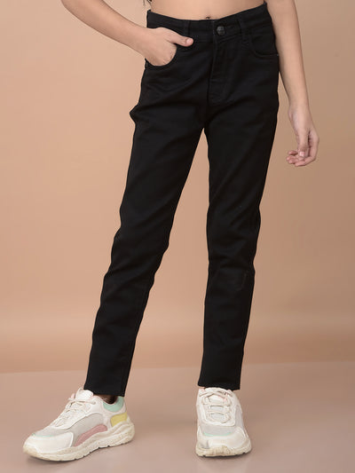 Black Skinny High-Waist Jeans