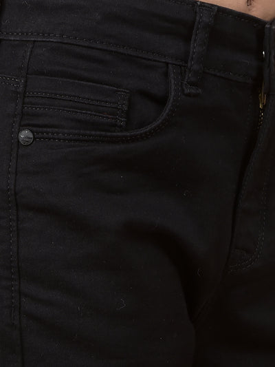 Black Skinny High-Waist Jeans