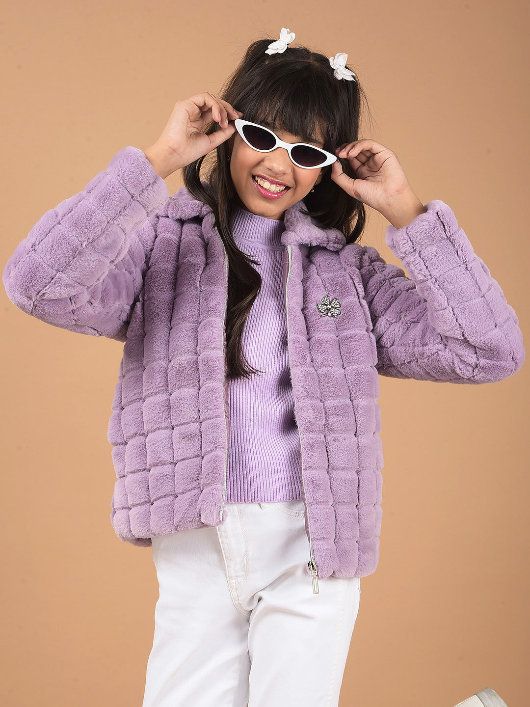 Purple Fur Jacket