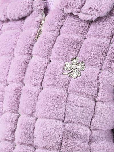 Purple Fur Jacket