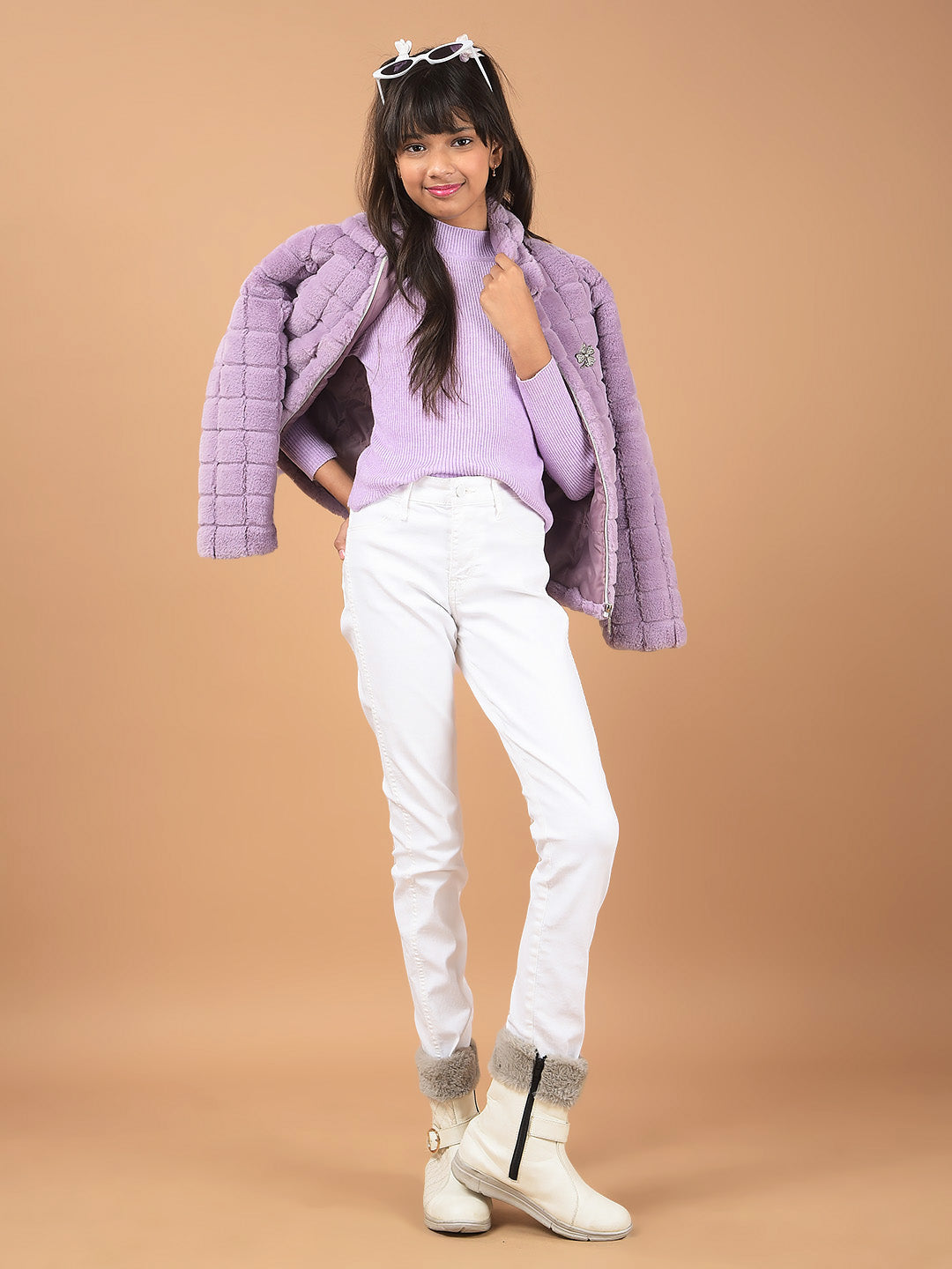 Purple Fur Jacket