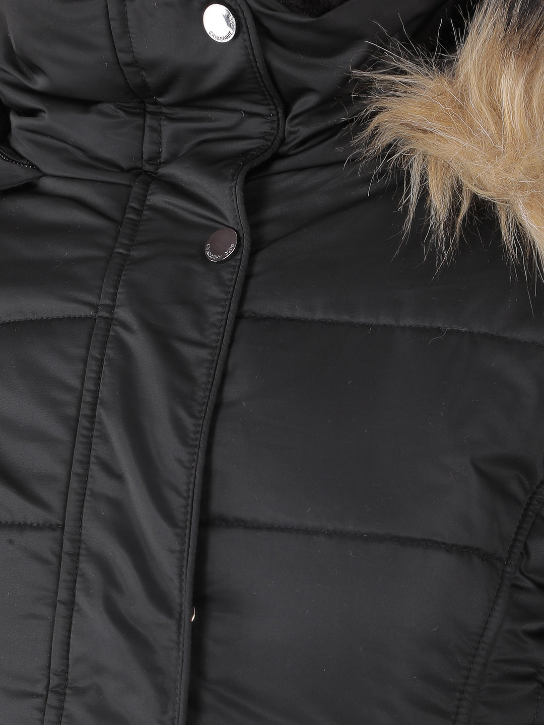 Black Padded Jacket-Women Jackets-Crimsoune Club