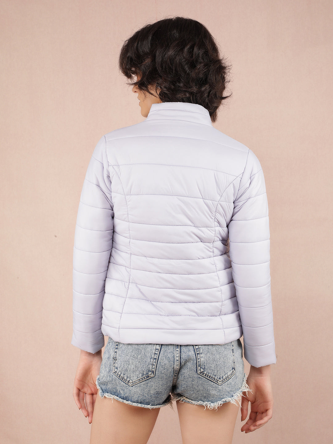 Purple Reversible Padded Jacket-Women Jackets-Crimsoune Club