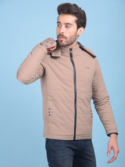 Camel Brown Light Padding Jacket-Men Jackets-Crimsoune Club