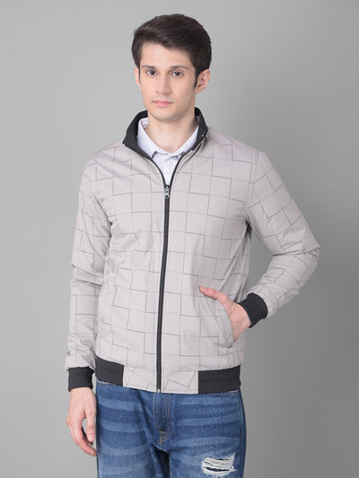 Grey Reversible Bomber Jacket-Men Jackets-Crimsoune Club