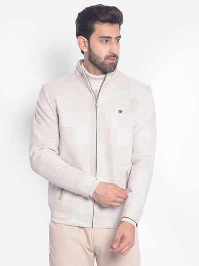 Beige Jacket-Men Jackets-Crimsoune Club