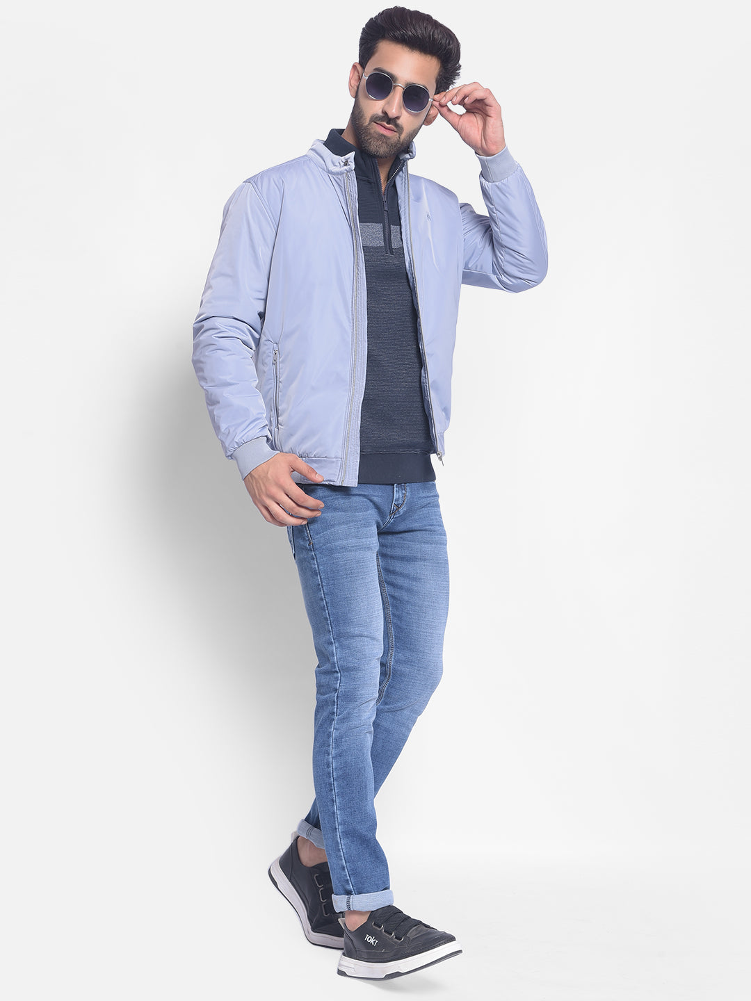 Blue Bomber Jacket-Men Jackets-Crimsoune Club