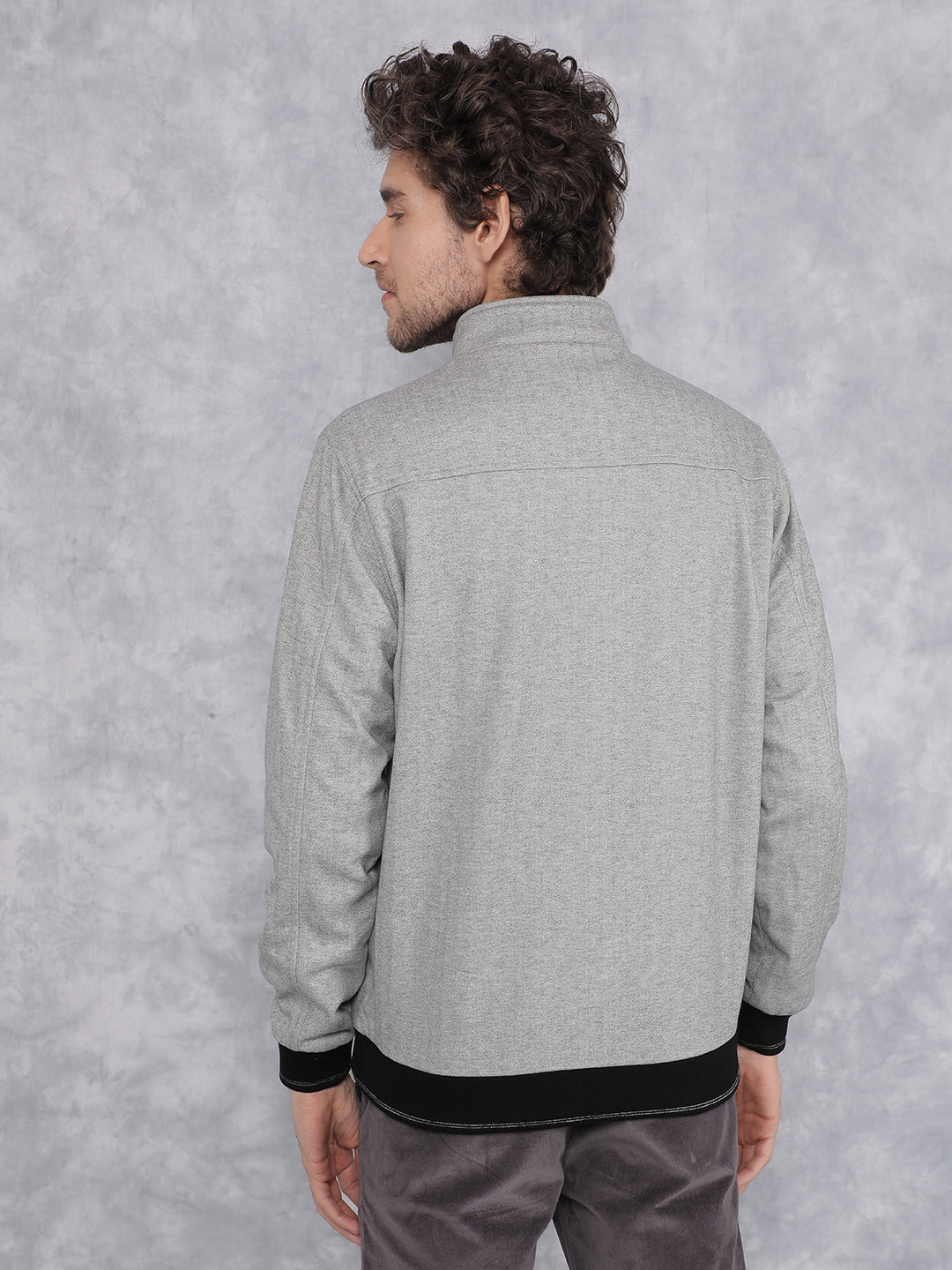 Grey Bomber Reversible Jacket-Men Jackets-Crimsoune Club