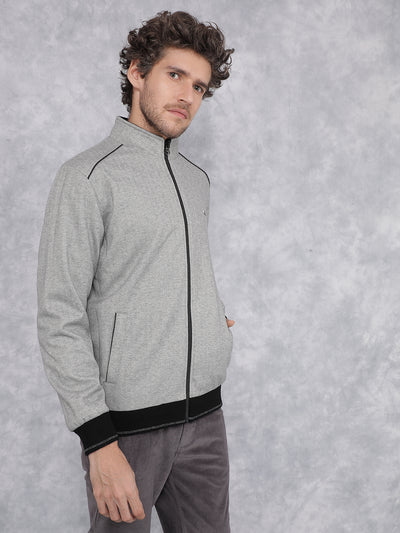 Grey Bomber Reversible Jacket-Men Jackets-Crimsoune Club