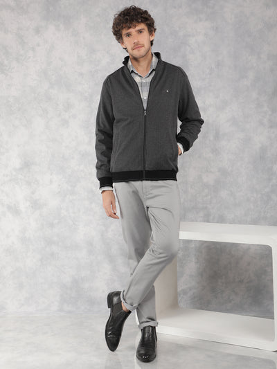 Grey Bomber Reversible Jacket-Men Jackets-Crimsoune Club