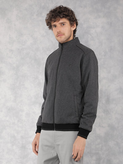 Grey Bomber Reversible Jacket-Men Jackets-Crimsoune Club