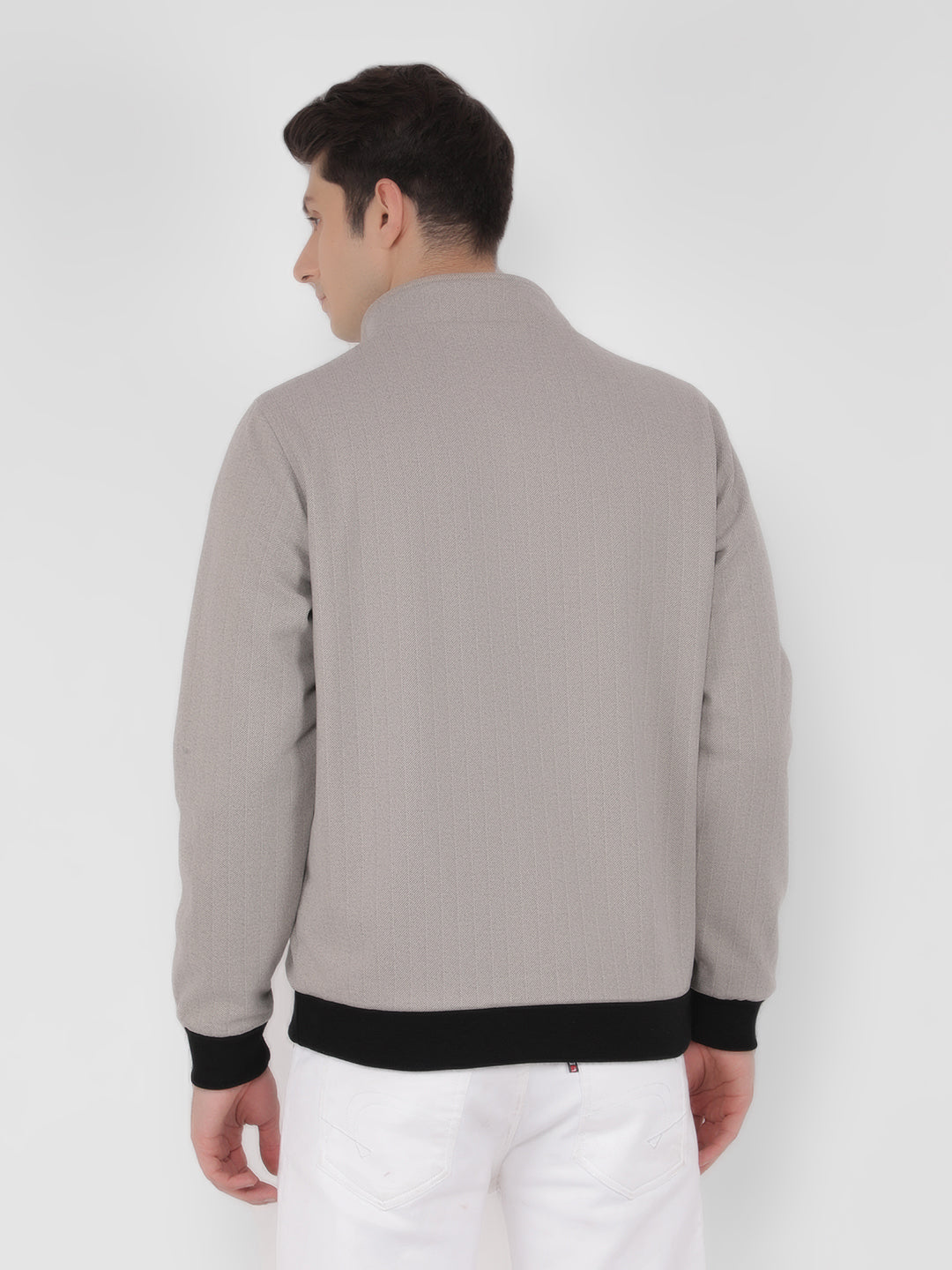 Grey Printed Reversible Jacket-Men Jackets-Crimsoune Club