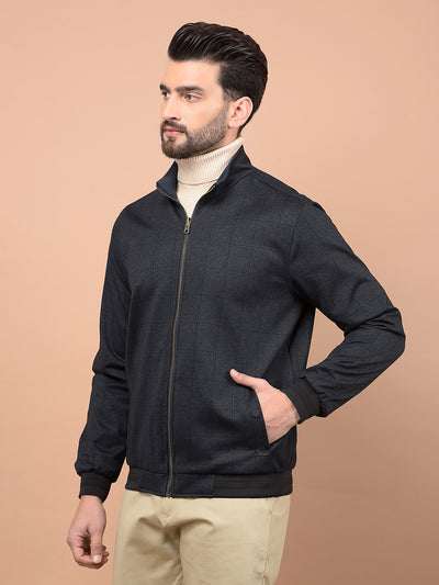 Black Bomber Jacket-Men Jackets-Crimsoune Club