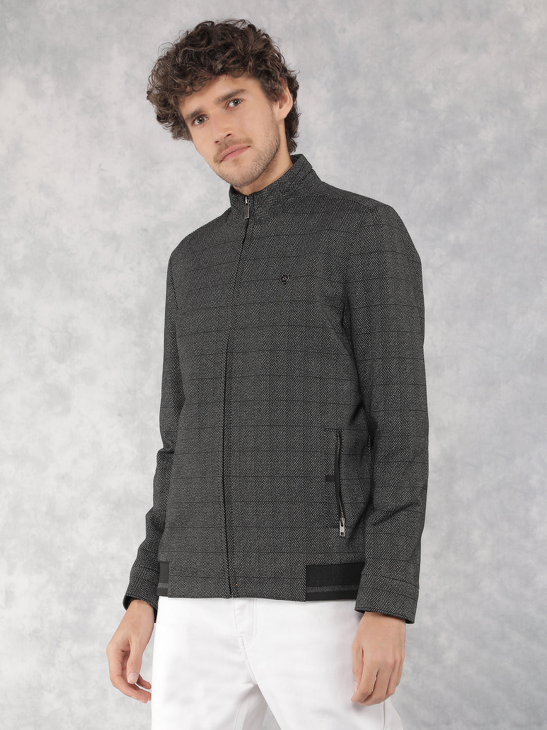 Black Checkered Jacket-Men Jackets-Crimsoune Club