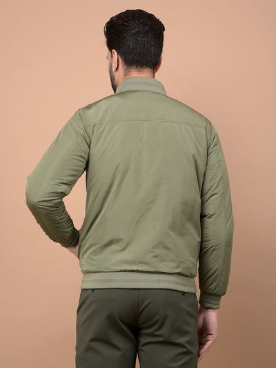 Olive Reversible Jacket-Men Jackets-Crimsoune Club