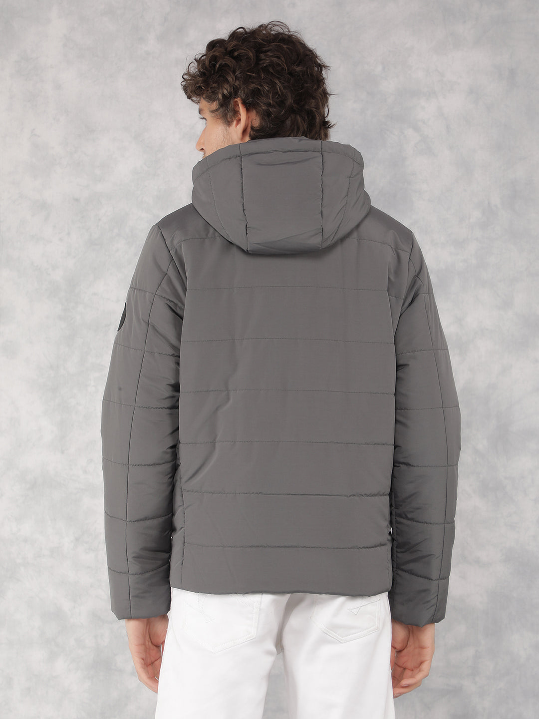 Grey Padded Jacket-Men Jackets-Crimsoune Club