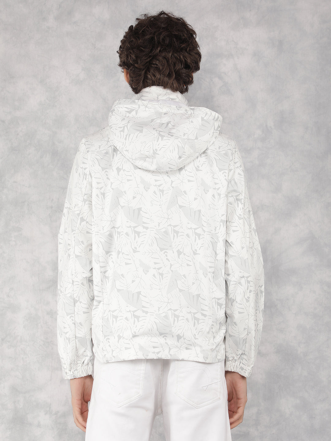 White Printed Jacket-Men Jackets-Crimsoune Club