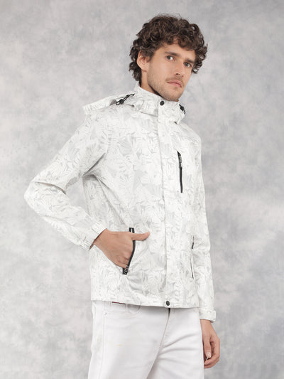 White Printed Jacket-Men Jackets-Crimsoune Club