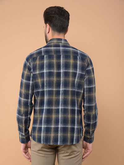 Grey Checked Shirt-Men Shirts-Crimsoune Club