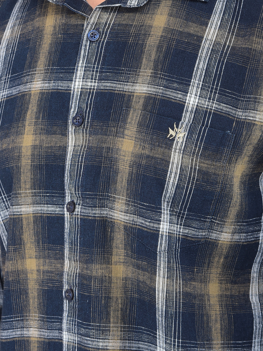 Grey Checked Shirt-Men Shirts-Crimsoune Club