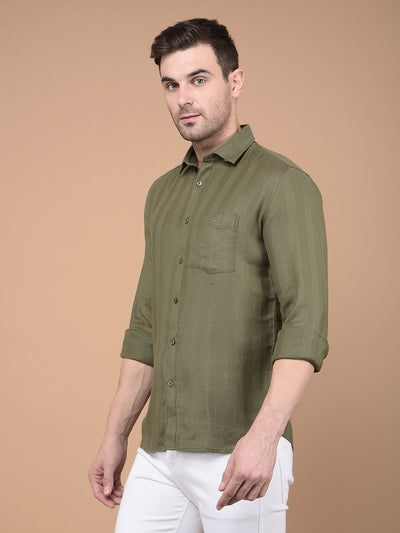 Olive Stripes Shirt