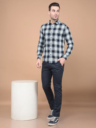 Green Checked 100% Cotton Shirt