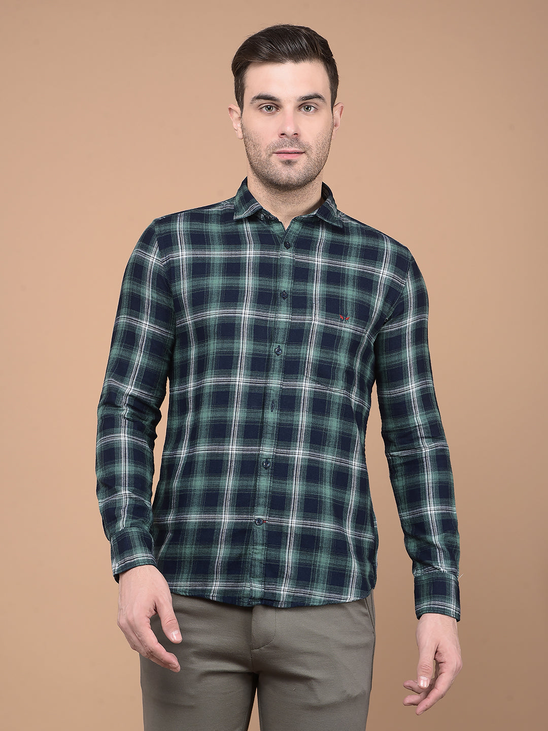 Green Checked Shirt