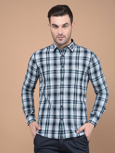 Green Checked 100% Cotton Shirt