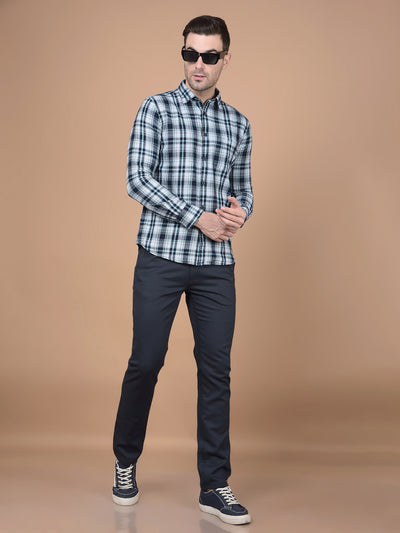 Green Checked 100% Cotton Shirt