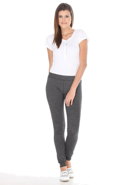 Grey Solid Track Pants-Women Track Pants-Crimsoune Club