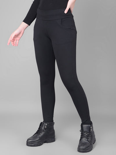 Black Skinny Trousers-Women Trousers-Crimsoune Club