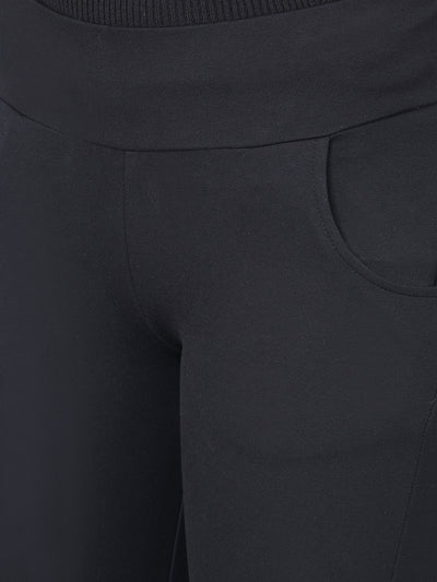 Black Skinny Trousers-Women Trousers-Crimsoune Club