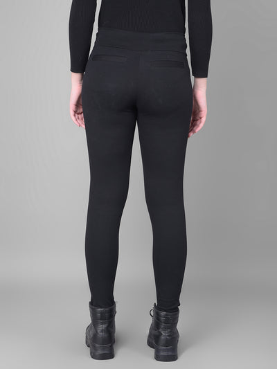 Black Skinny Trousers-Women Trousers-Crimsoune Club