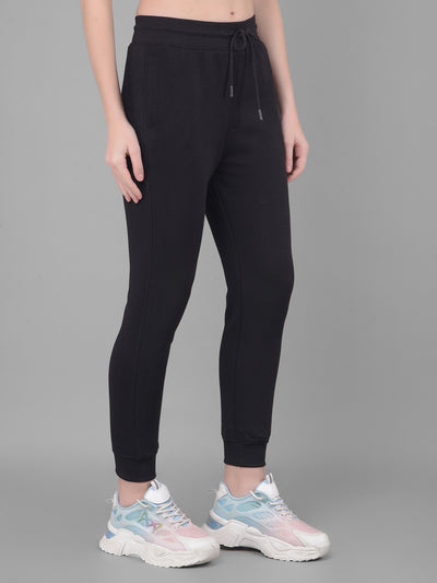 Black Joggers Trackpants-Women Trackpants-Crimsoune Club