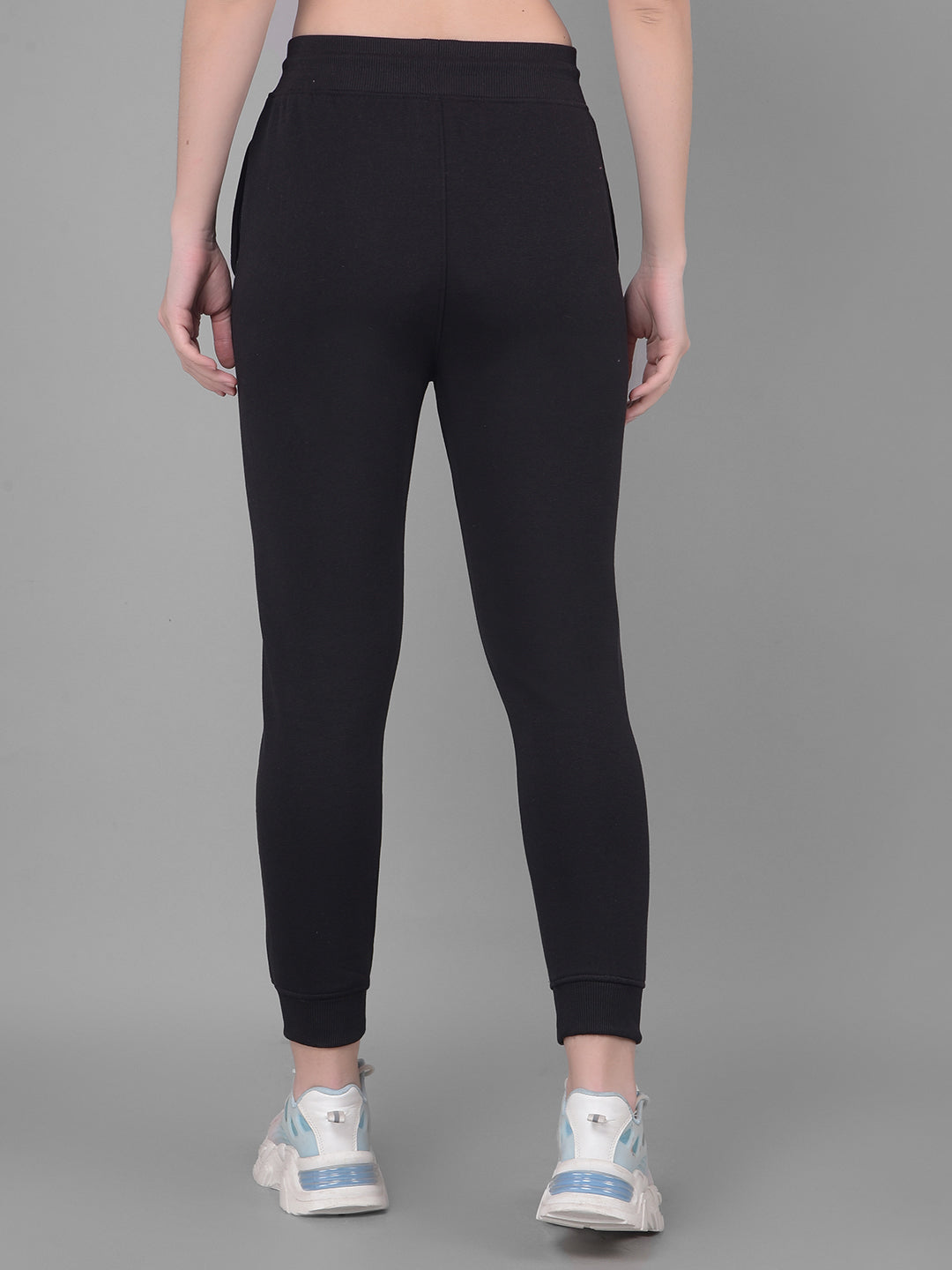 Black Joggers Trackpants-Women Trackpants-Crimsoune Club