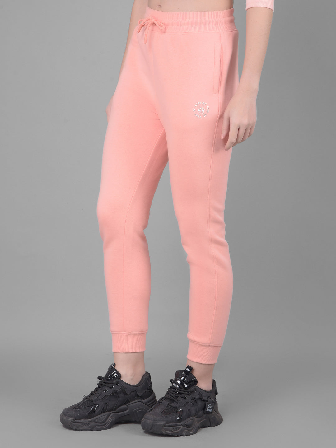 Pink Joggers Trackpants-Women Trackpants-Crimsoune Club