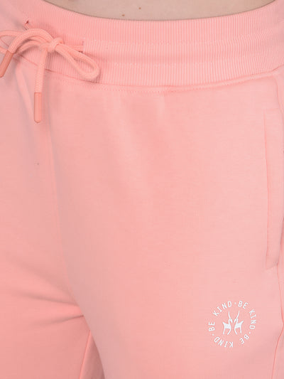 Pink Joggers Trackpants-Women Trackpants-Crimsoune Club