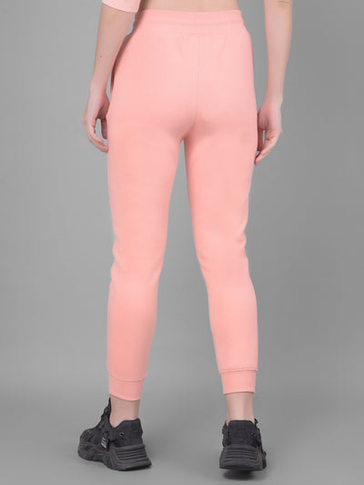 Pink Joggers Trackpants-Women Trackpants-Crimsoune Club