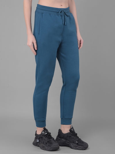 Green Joggers Trackpants-Women Trackpants-Crimsoune Club