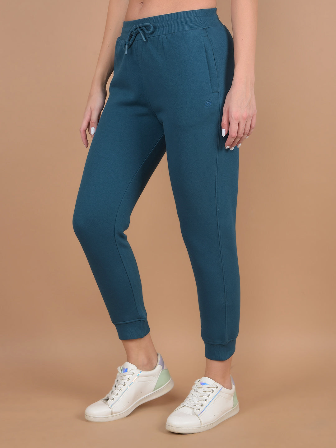 Blue Joggers-Women Trackpants-Crimsoune Club